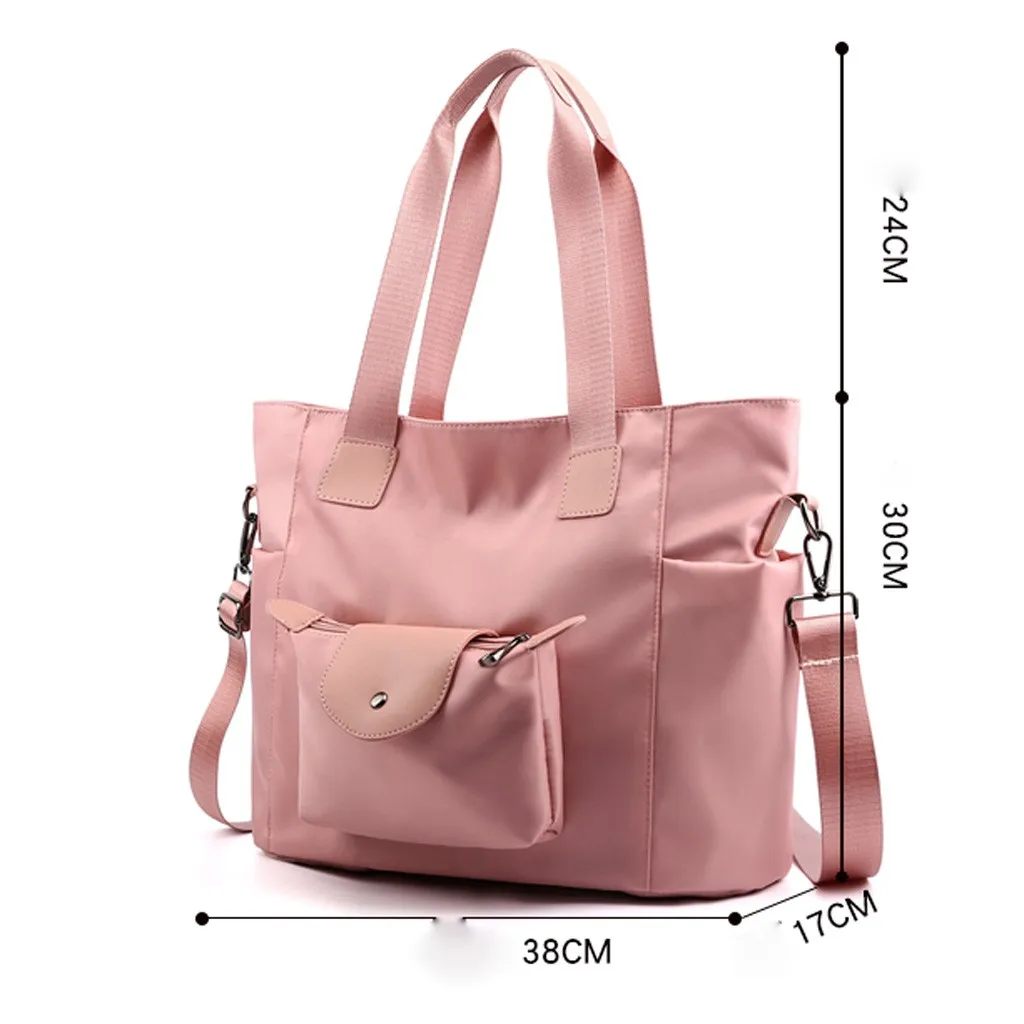 Lager Capacity Waterproof Nylon Shoulder Bags For Women 2019 Fashion Solid Color Ulti-Function Travel Messenger Packet
Lager Capacity Waterproof Nylon Shoulder Bags For Women 2019 Fashion Solid Color Ulti-Function Travel Messenger Packet