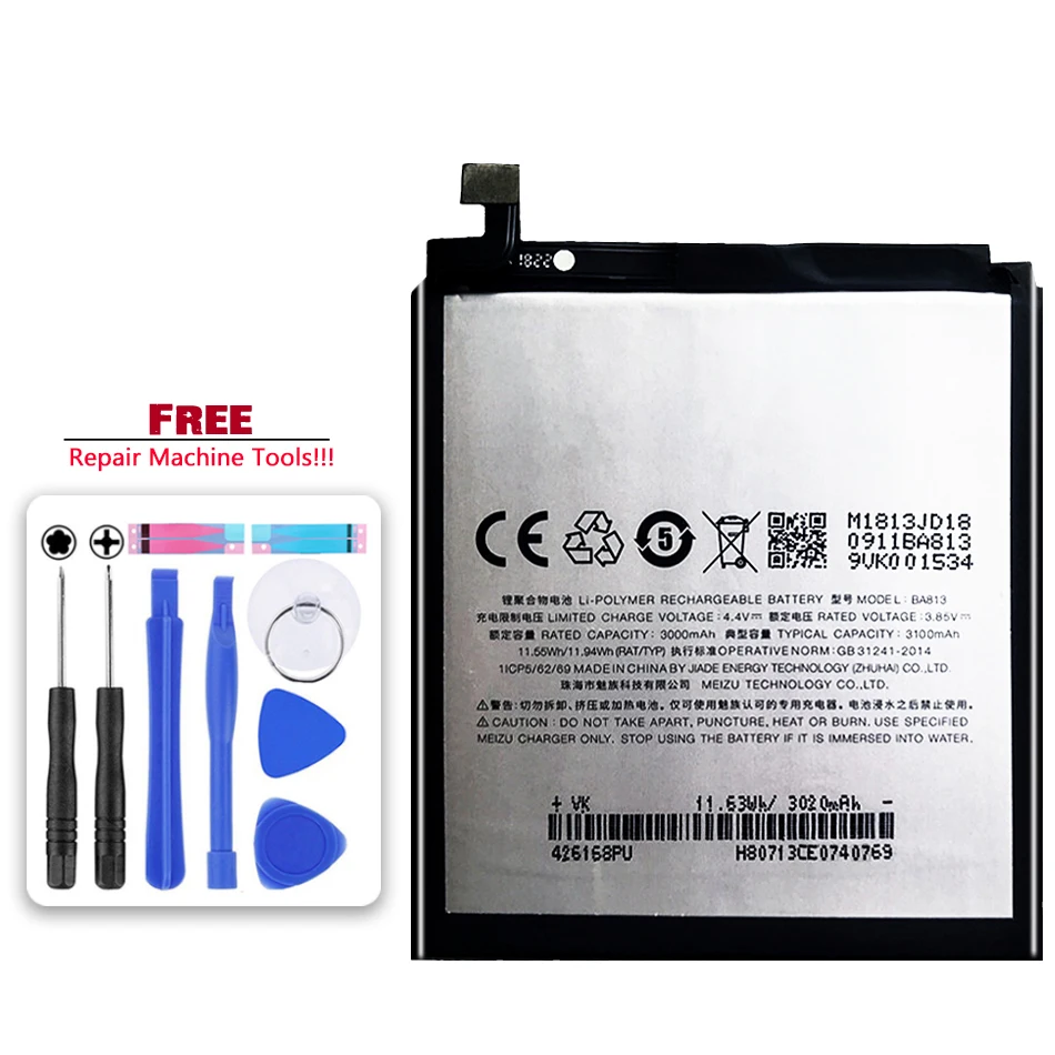 BA813 3100mAh Сменный аккумулятор для Meizu V8 Pro M813Q M8 M813H
BA813 3100mAh Сменный аккумулятор для Meizu V8 Pro M813Q M8 M813H