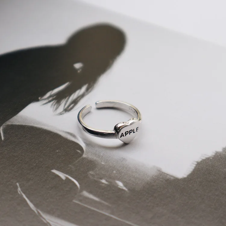 925 Sterling Silver Ring Fashion Heart Peach Heart APPLEF Ring Rings Elegant Adjustable Adjustable Ring
925 Sterling Silver Ring Fashion Heart Peach Heart APPLEF Ring Rings Elegant Adjustable Adjustable Ring