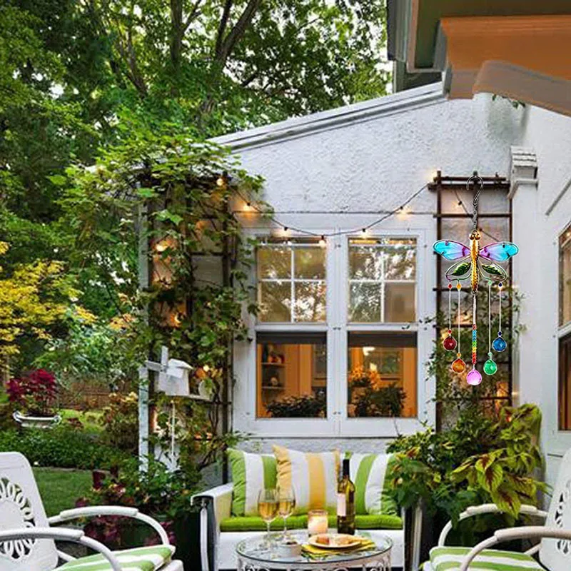 Dragonfly Pendant with Rhinestones Decor Durable Attractive Unique Design Long Lasting for Window Garden Home DSD666 
Dragonfly Pendant with Rhinestones Decor Durable Attractive Unique Design Long Lasting for Window Garden Home DSD666