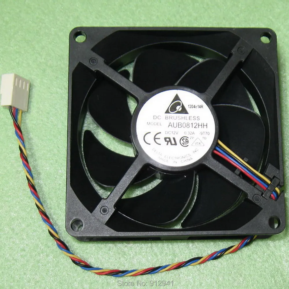 B80 Delta AUB0812HH 8025 80 мм x 25 бесщеточный двигатель постоянного тока PWM кулер вентилятор
