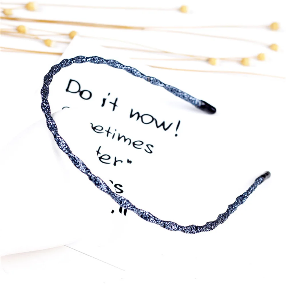Super Thin Handmade Cloth Wrapped Waved Hairbands Glitter Shiny Muliticolor Headbands Simple Hair Accessories For Women Girls
Super Thin Handmade Cloth Wrapped Waved Hairbands Glitter Shiny Muliticolor Headbands Simple Hair Accessories For Women Girls
