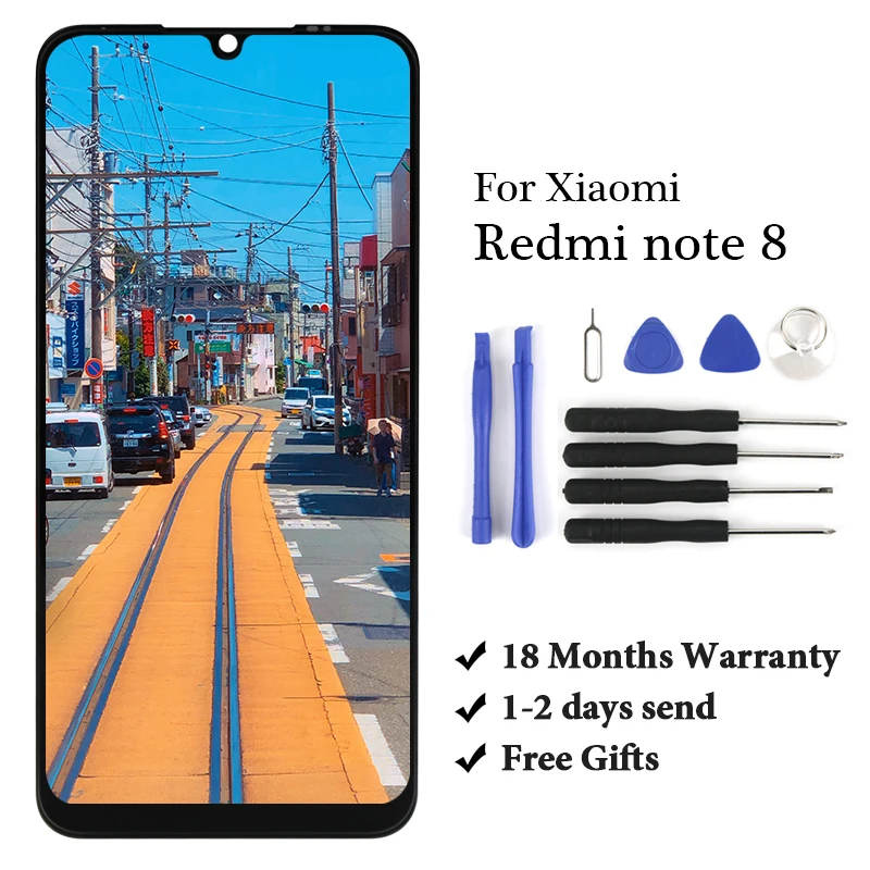 Высококачественный ЖК-дисплей для XIAOMI Redmi Note 8, сменный дисплей в сборе, сенсорный экран для Redmi Note8, черный, без рамки, подарок 
Высококачественный ЖК-дисплей для XIAOMI Redmi Note 8, сменный дисплей в сборе, сенсорный экран для Redmi Note8, черный, без рамки, подарок