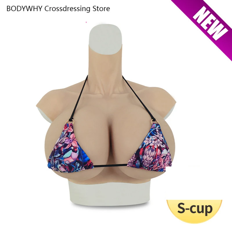 

New S Cup Huge Breasts Form Crossdresser Silicone Artificial Breasts Realistic Fake Boobs Crossdresser Breast Prosthesis