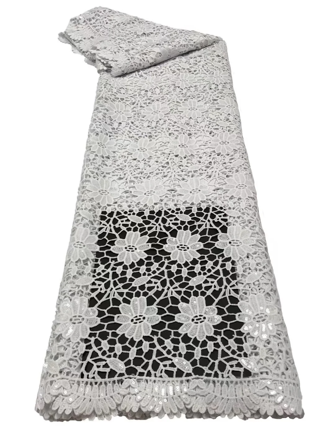 Pure white Cord Guipure Lace 2021 High Quality African Cord Lace Fabric Sequins Embroidery French Lace Fabric For Wedding Dress
Pure white Cord Guipure Lace 2021 High Quality African Cord Lace Fabric Sequins Embroidery French Lace Fabric For Wedding Dress
