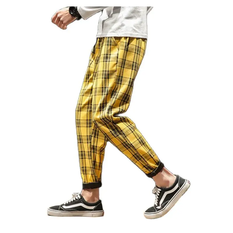 Dropshipping Japanese Streerwear Men Plaid Pants 2020 Autumn Fashion Slim Man Casual Trousers Korean Male Harem Pants
Dropshipping Japanese Streerwear Men Plaid Pants 2020 Autumn Fashion Slim Man Casual Trousers Korean Male Harem Pants
