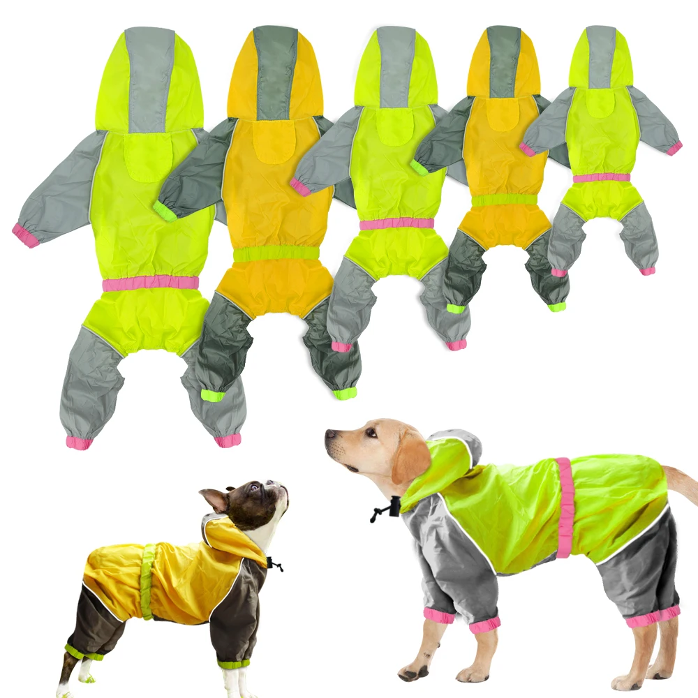 For Dog Raincoat Reflective Dogs Rain Coat Dog Clothes Hoodies Waterproof Jumpsuit Rainwear Clothes for Large Dogs Labrador
For Dog Raincoat Reflective Dogs Rain Coat Dog Clothes Hoodies Waterproof Jumpsuit Rainwear Clothes for Large Dogs Labrador