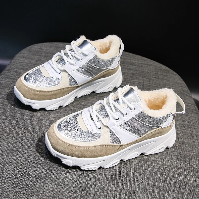 Women shoes silver sequin vulcanized shoes casual shoes female 2020 winter wild net red dad shoes thick soles increased sneakers
Women shoes silver sequin vulcanized shoes casual shoes female 2020 winter wild net red dad shoes thick soles increased sneakers