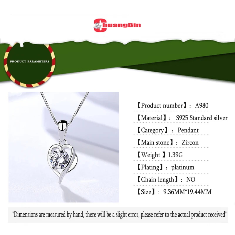 Genuine S925 sterling silver ladies gift Korean Version Heart-shaped pendant Micro inlay Peach Heart zircon fashion pendant
Genuine S925 sterling silver ladies gift Korean Version Heart-shaped pendant Micro inlay Peach Heart zircon fashion pendant
