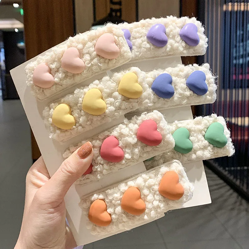 3Pc Lovely Hairpin Plush Wool Sweet Cute Girls Hair Clip Grip Headdress Lamb Hair Love-shape Barrettes ladies Hair Accessories
3Pc Lovely Hairpin Plush Wool Sweet Cute Girls Hair Clip Grip Headdress Lamb Hair Love-shape Barrettes ladies Hair Accessories