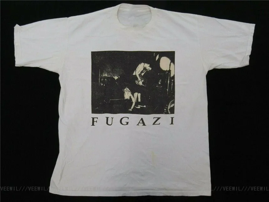 Новинка Мужская футболка FUGAZI в стиле панк-рок размер XL Ретро самая низкая цена