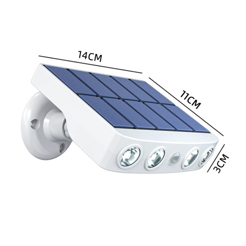 2pcs 4 LED solar light outdoor waterproof garden wall light induction smart motion sensor wall light 3 modes
2pcs 4 LED solar light outdoor waterproof garden wall light induction smart motion sensor wall light 3 modes
