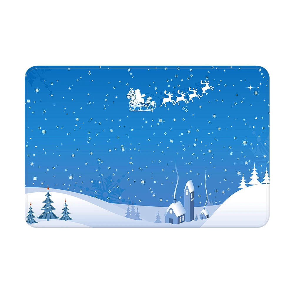 Blue Christmas Snow Bath Mat Anti Slip Carpet Flannel Rug Kitchen Doormat for Bathroom Toilet Pattern Home Decoration alfombra
Blue Christmas Snow Bath Mat Anti Slip Carpet Flannel Rug Kitchen Doormat for Bathroom Toilet Pattern Home Decoration alfombra