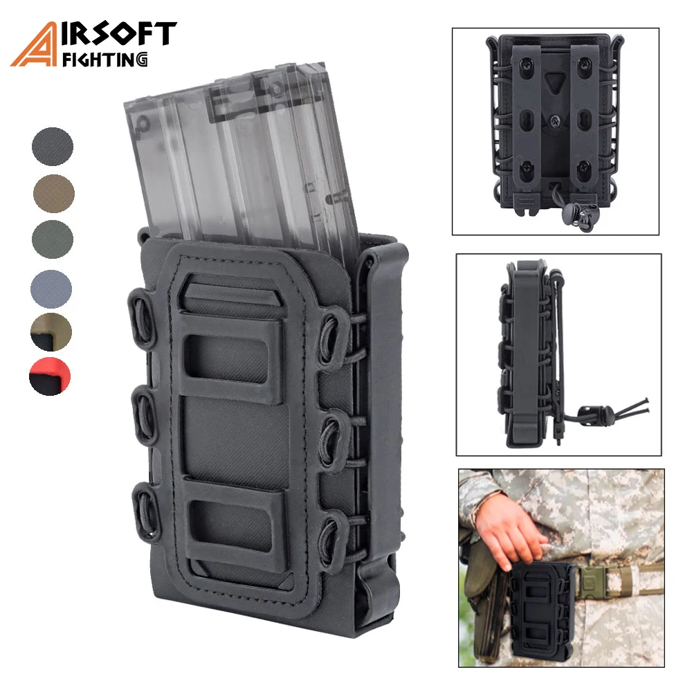 Tactical Molle Magazine Pouch 5.56 7.62 Quick Release Mag Holster Box Replacement with Belt Clip Rifle Pistol Fast Mag Pouches
Tactical Molle Magazine Pouch 5.56 7.62 Quick Release Mag Holster Box Replacement with Belt Clip Rifle Pistol Fast Mag Pouches