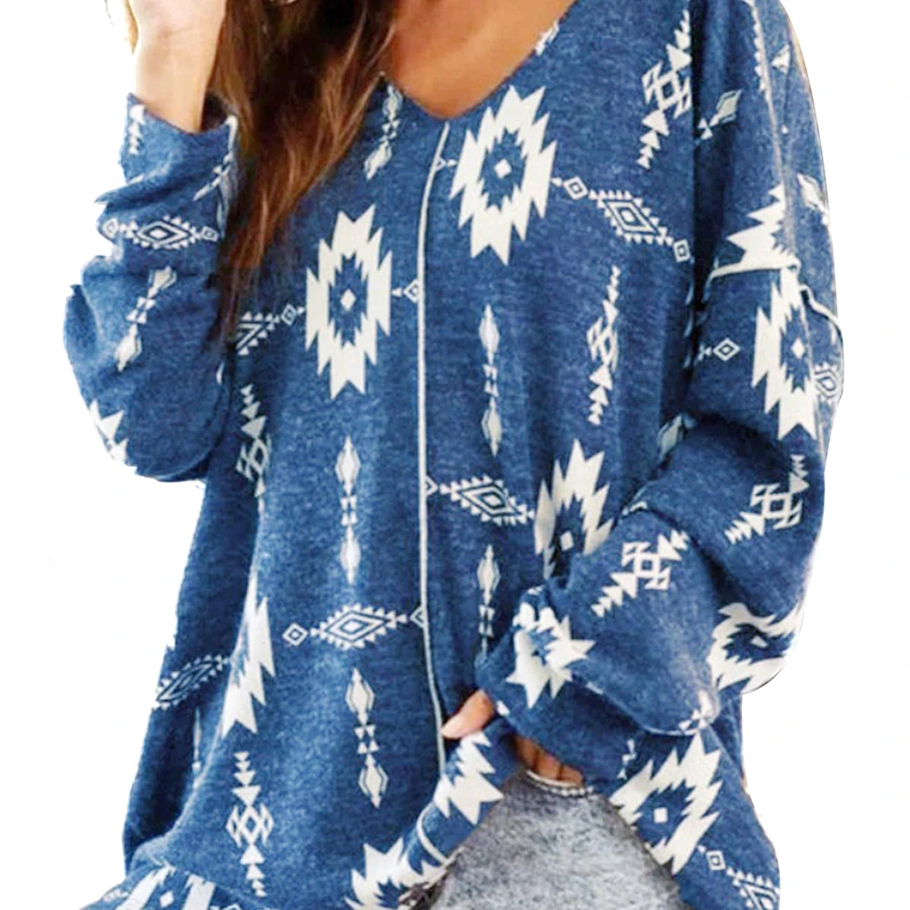 Fashion Women Sexy V-Neck T Shirts Casual Long Sleeve Loose Tops Female Casual Tees Streetwear Floral Printing Loose Pullover
Fashion Women Sexy V-Neck T Shirts Casual Long Sleeve Loose Tops Female Casual Tees Streetwear Floral Printing Loose Pullover
