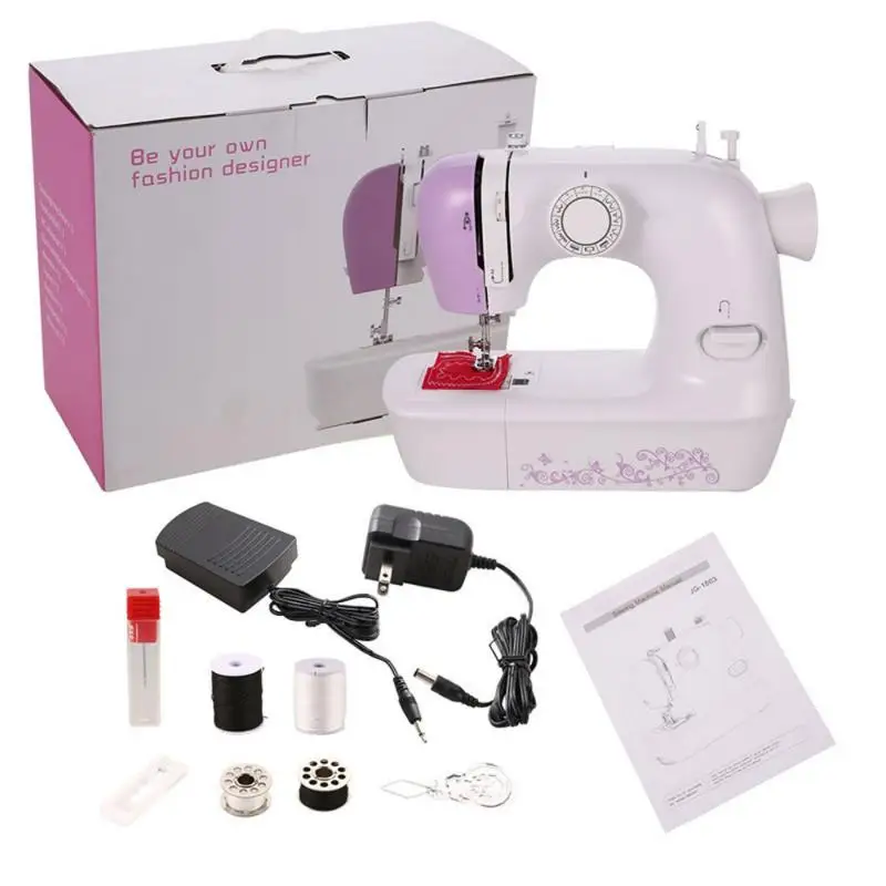 Jg-1803 Desktop Household Multifunctional Electric Sewing Machine Household Eating Thick Seam Buttonhole Mini Sewing Machine
Jg-1803 Desktop Household Multifunctional Electric Sewing Machine Household Eating Thick Seam Buttonhole Mini Sewing Machine