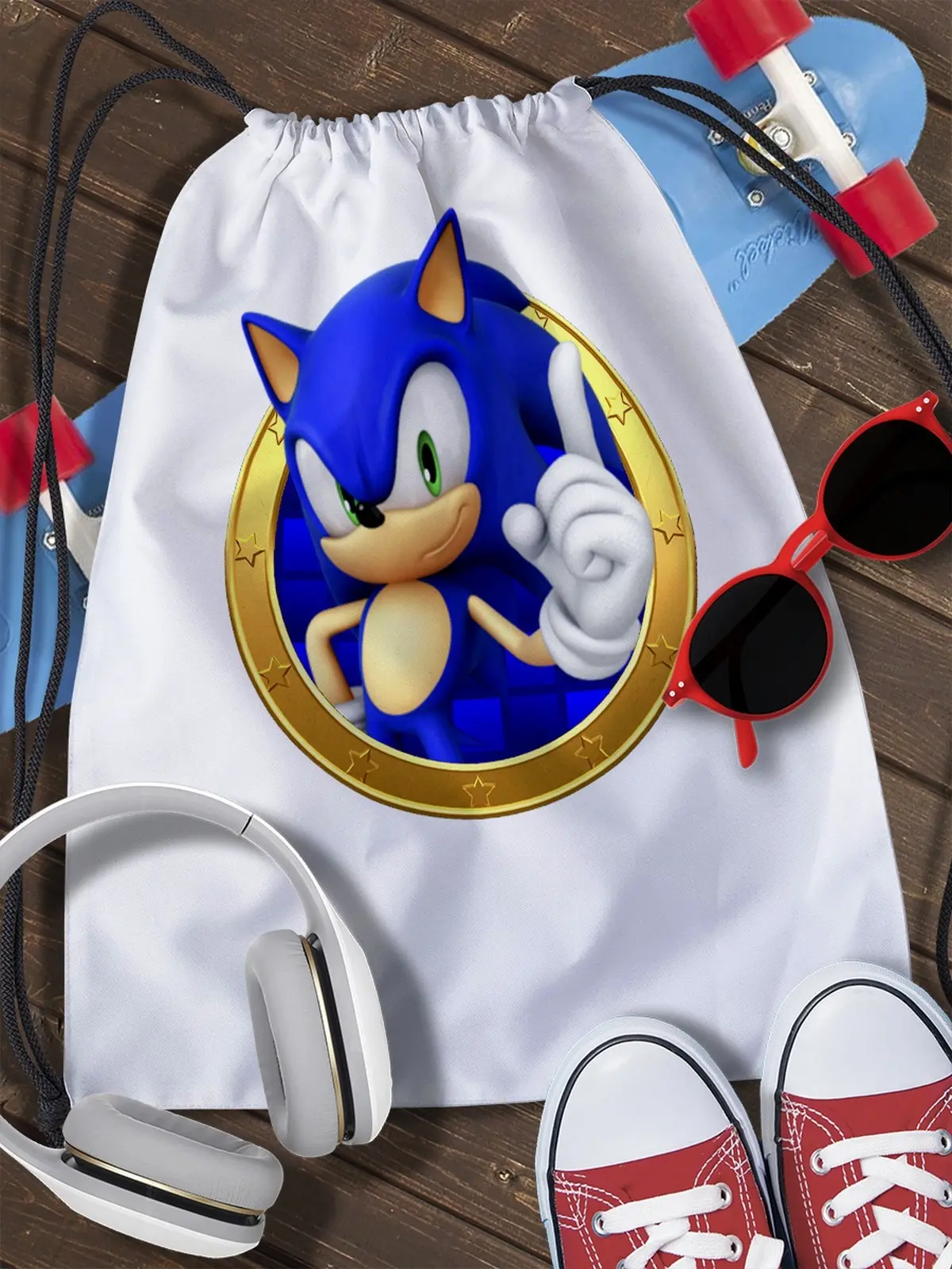 Фото Сумка мешок для обуви Sonic Generations (Соник Дженирейшен Соник поколения игра