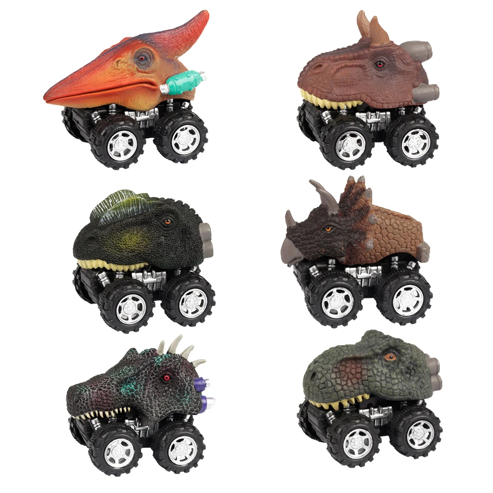 

Для автомобилей вытяните назад автомобиль Игрушка Дино с большими шинами колеса отступить модели динозавров игрушки 3-14 лет для мальчиков и...