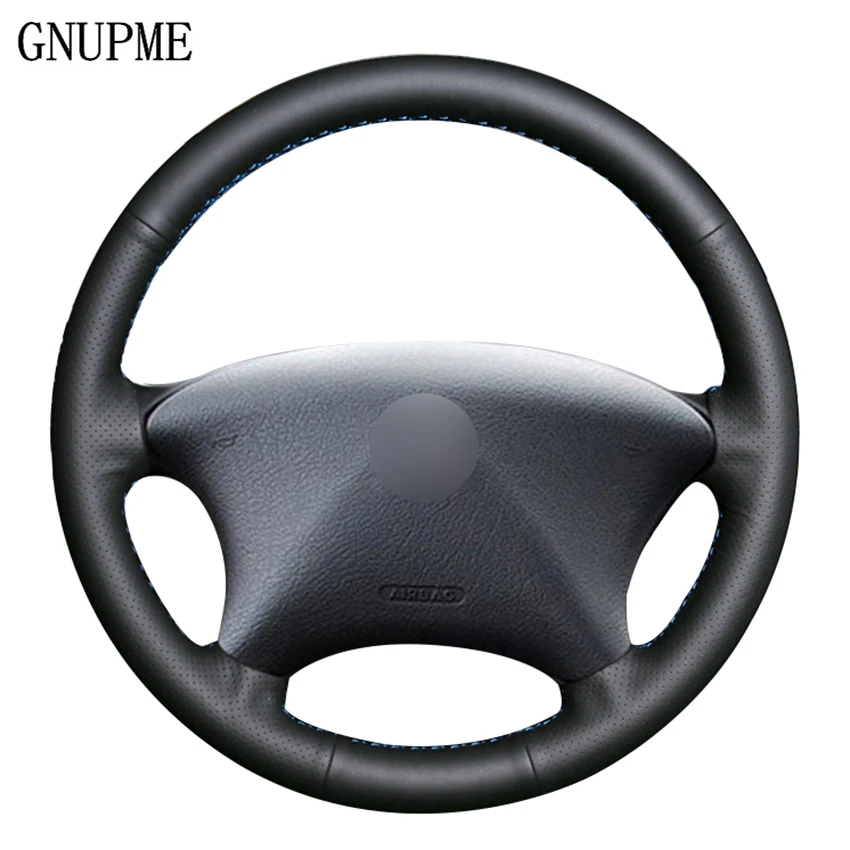 DIY Hand-stitched Black Artificial Leather Car Steering Wheel Cover for Peugeot Partner Citroen Xsara Picasso 2001-2004 
DIY Hand-stitched Black Artificial Leather Car Steering Wheel Cover for Peugeot Partner Citroen Xsara Picasso 2001-2004