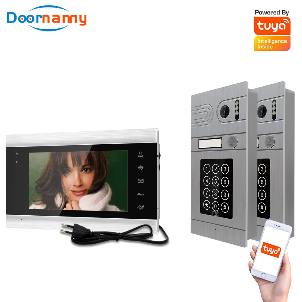 Doornanny 2 в 1 дверной звонок Домашний домофон Беспроводной Wi-Fi видео телефон швейцар