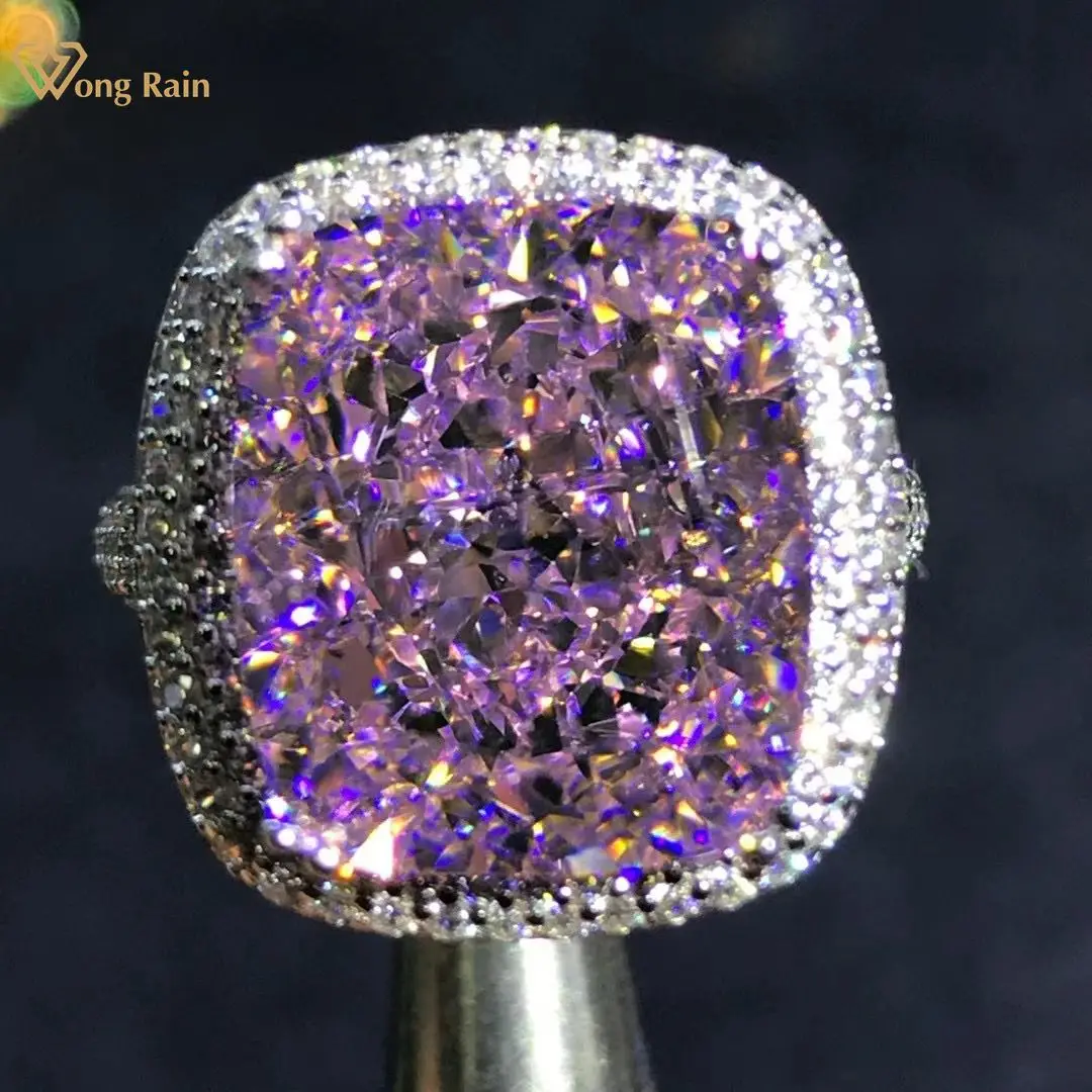 Wong Rain Luxury 925 Sterling Silver 8 CT Radiant Cut Created Moissanite Gemstone Wedding Engagement Ring Fine Jewelry Wholesale
Wong Rain Luxury 925 Sterling Silver 8 CT Radiant Cut Created Moissanite Gemstone Wedding Engagement Ring Fine Jewelry Wholesale