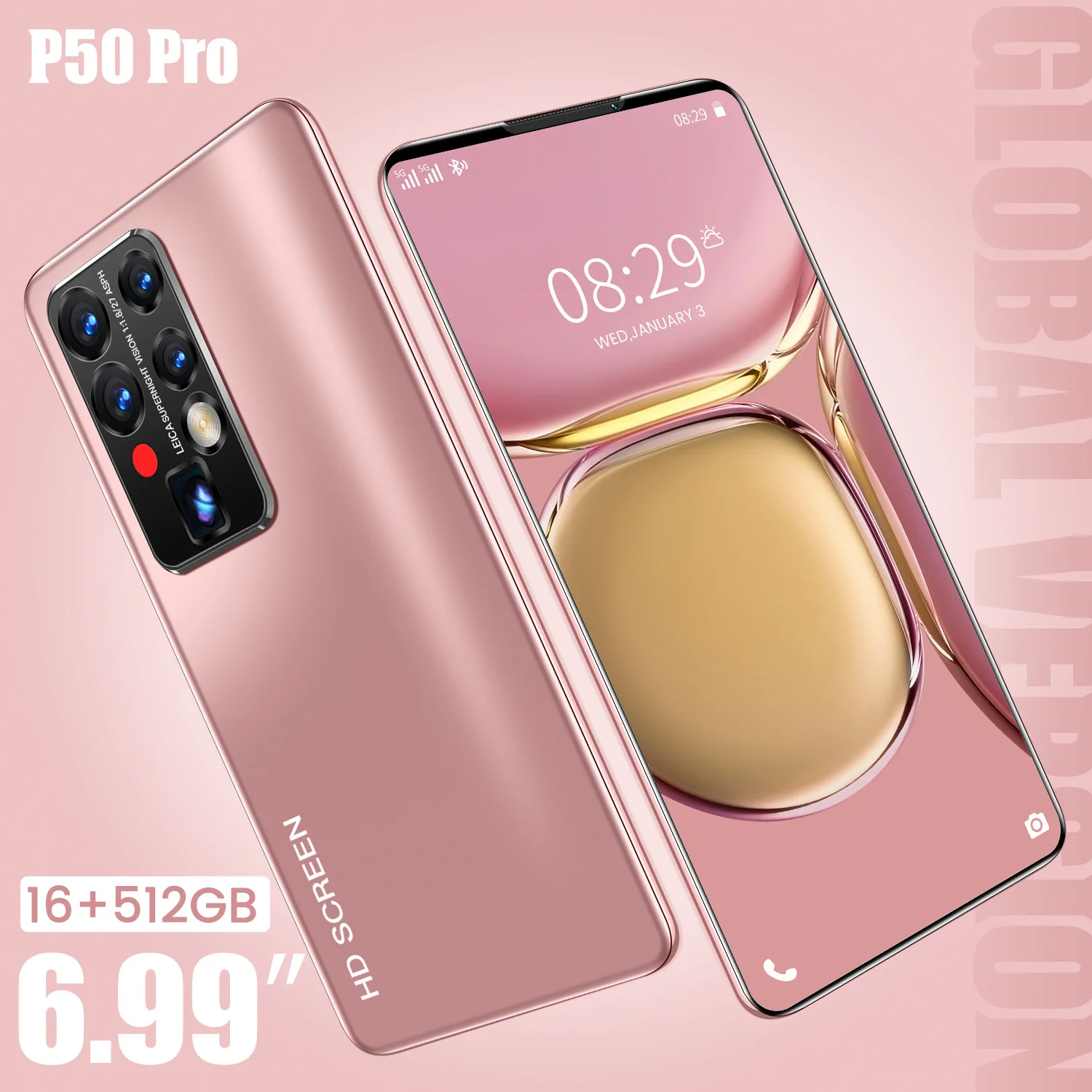 New Arrival 2021 P50 Pro Android10 5600mAh Big Battery 16+512GB 6.99Inch Full Screen Dual SIM 10Core 24+32MP Face ID Global 5G
New Arrival 2021 P50 Pro Android10 5600mAh Big Battery 16+512GB 6.99Inch Full Screen Dual SIM 10Core 24+32MP Face ID Global 5G