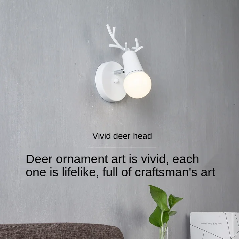 Nordic Adjustable LED Wall Light Colorful Cartoon Deer Antlers Bedroom Reading Sconce Wall Mounted Children Room Lighting ZM914
Nordic Adjustable LED Wall Light Colorful Cartoon Deer Antlers Bedroom Reading Sconce Wall Mounted Children Room Lighting ZM914