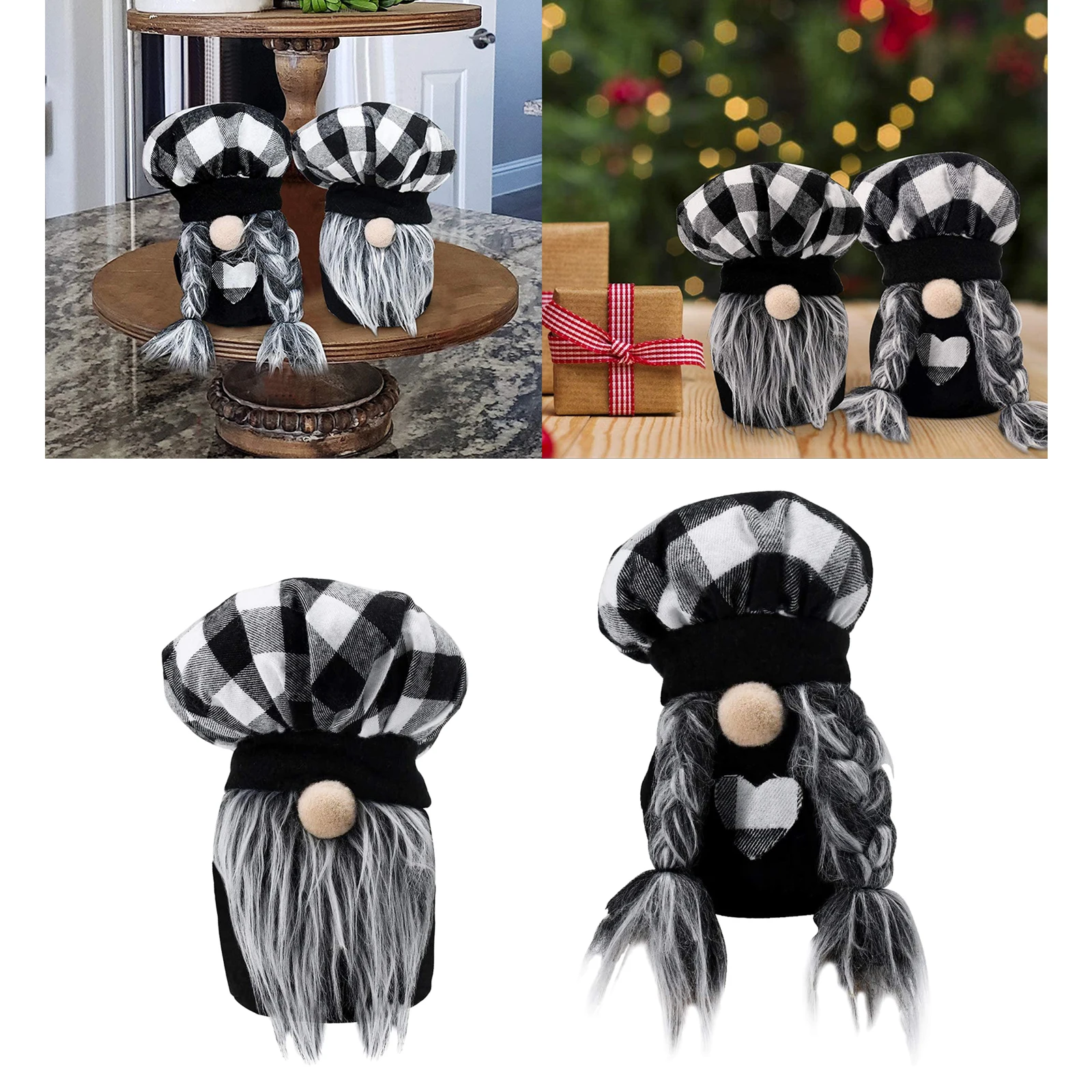 Plaid Plush Gnomes Doll Wedding Gift Elf Lover Plush Toy Table Dolls Present
Plaid Plush Gnomes Doll Wedding Gift Elf Lover Plush Toy Table Dolls Present