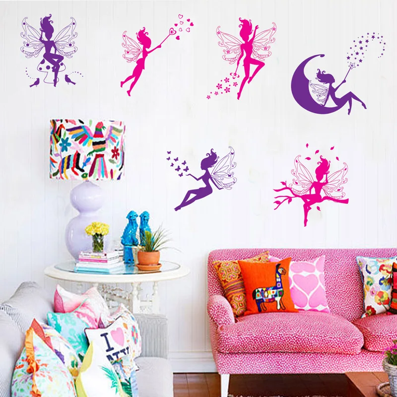 Beautiful Flower Fairy Wall Sticker for Decorating Children's Room and TV Background Decoration PVC Furniture Stickers
Beautiful Flower Fairy Wall Sticker for Decorating Children's Room and TV Background Decoration PVC Furniture Stickers