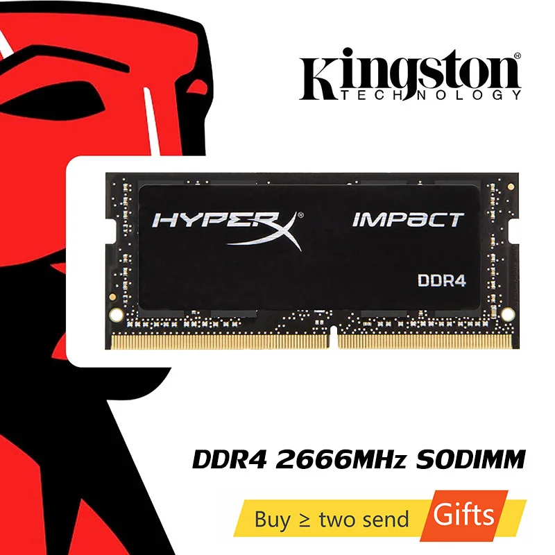 Оперативная память Kingston HyperX Impact DDR4 s SODIMM 2666 МГц 8 ГБ 16 32 CL15 оперативная для ноутбука