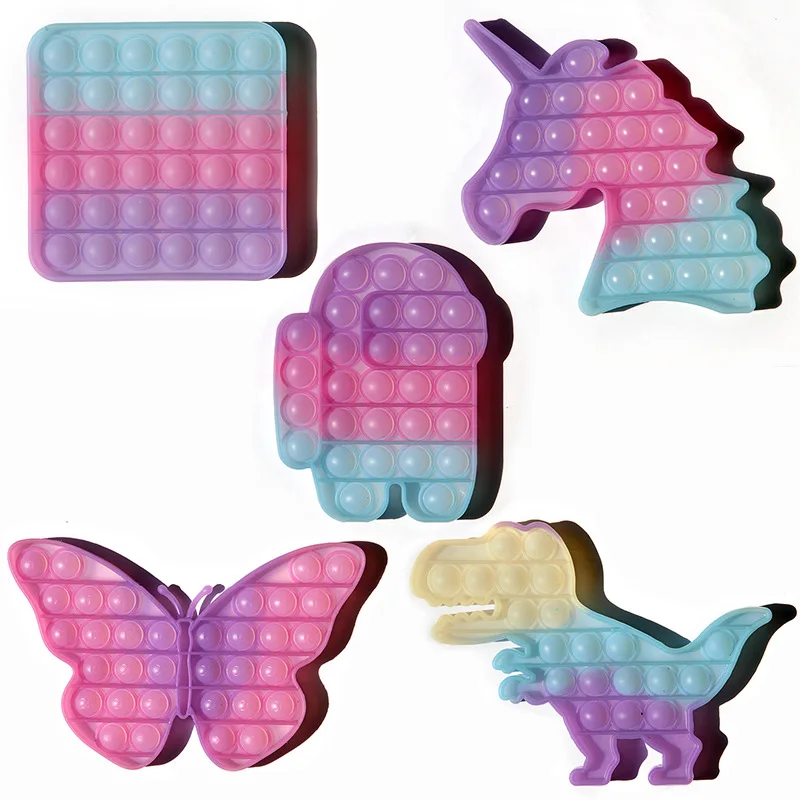 New Discolor Push Pop It Fidget Toys Adult Children Squishy Stress Autism Needs Colorful Animal Squeeze Toys Kids Toys
New Discolor Push Pop It Fidget Toys Adult Children Squishy Stress Autism Needs Colorful Animal Squeeze Toys Kids Toys