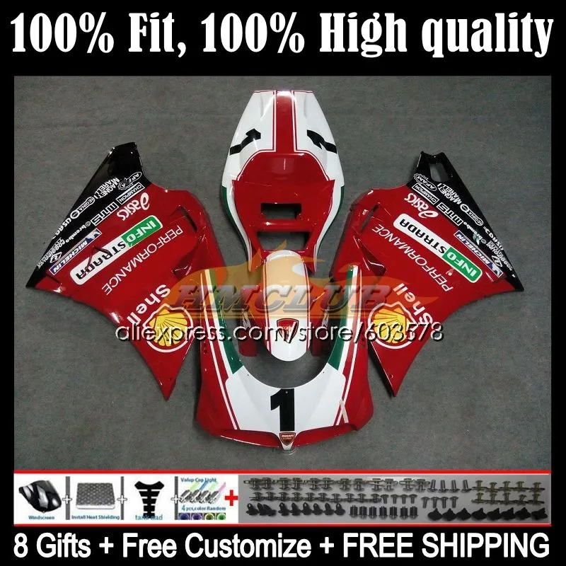 Injection For DUCATI 748 853 916 996 998 S R 1994 1995 1996 1997 1998 111CL.40 748S 996R 998R 99 00 01 02 Fairings white red
Injection For DUCATI 748 853 916 996 998 S R 1994 1995 1996 1997 1998 111CL.40 748S 996R 998R 99 00 01 02 Fairings white red