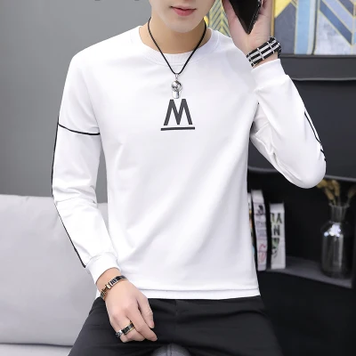 han Men's t-shirt spring T-shirt trend loose and versatile men's round neck solid color bottoming shirt
han Men's t-shirt spring T-shirt trend loose and versatile men's round neck solid color bottoming shirt