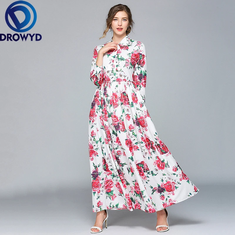 Autumn Rose Print Maxi Dress for Women New Casual Red Bow Long Sleeve Fashion Elegant Club Evening Party Long Dresses Vestidos
Autumn Rose Print Maxi Dress for Women New Casual Red Bow Long Sleeve Fashion Elegant Club Evening Party Long Dresses Vestidos