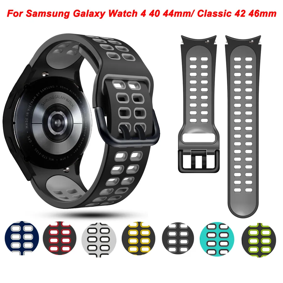 New Silicone Watch Band for Samsung Galaxy watch 4 40mm 44mm classic 46mm 42mm Bracelet 20mm Strap for Galaxy Watch 4 Correa
New Silicone Watch Band for Samsung Galaxy watch 4 40mm 44mm classic 46mm 42mm Bracelet 20mm Strap for Galaxy Watch 4 Correa