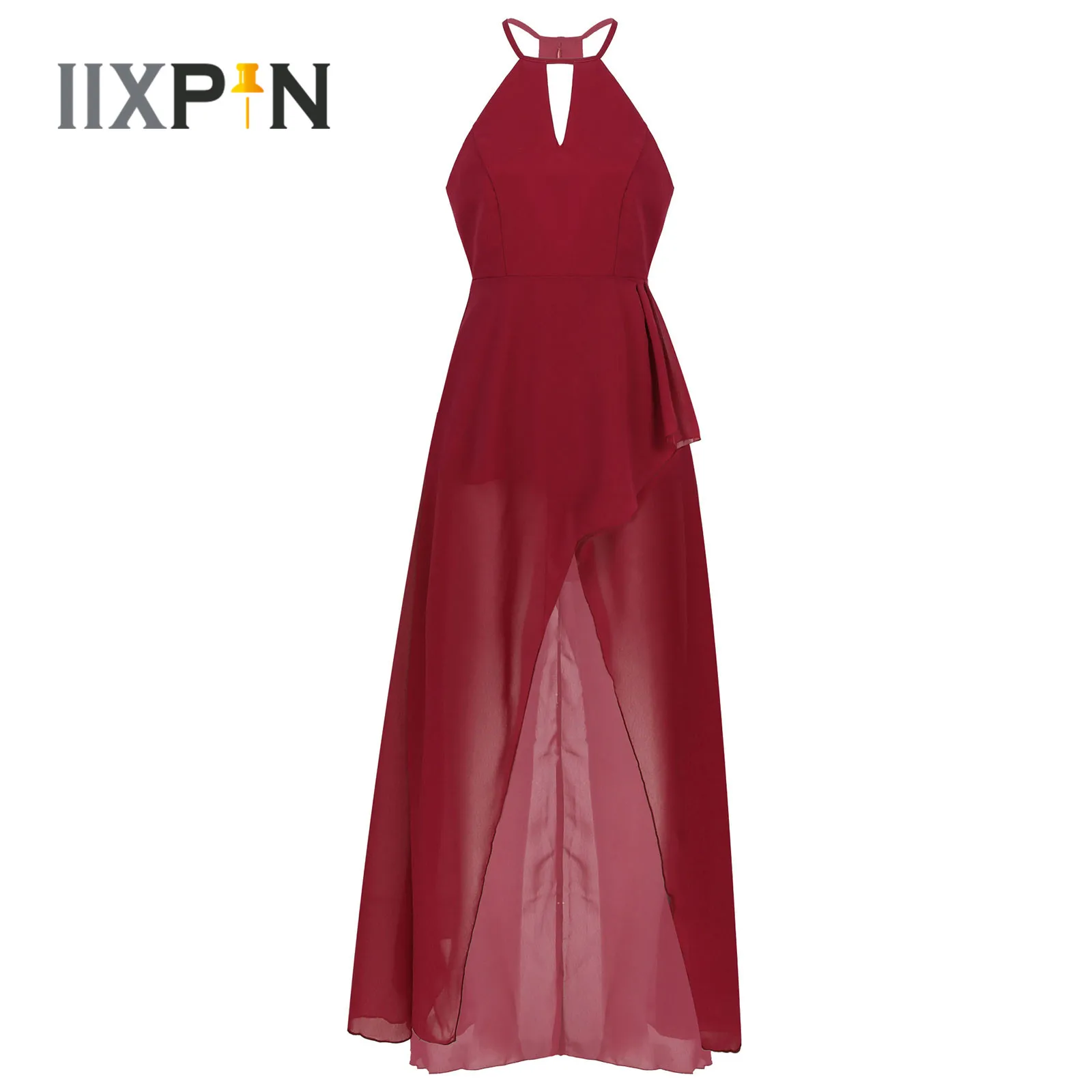 Women's Sexy Dresses Halter Sleeveless Deep V Hollow Out Front High-low Hem Party Dress Vestidos De Festa Wedding Elegant Dress
Women's Sexy Dresses Halter Sleeveless Deep V Hollow Out Front High-low Hem Party Dress Vestidos De Festa Wedding Elegant Dress