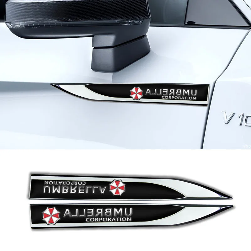 2pcs 3D Metal Car Wing Right Left Side Badge Fender Emblem Car Sticker for UMBRELLA CORPORATION All Models Et Auto Styling Goods
2pcs 3D Metal Car Wing Right Left Side Badge Fender Emblem Car Sticker for UMBRELLA CORPORATION All Models Et Auto Styling Goods