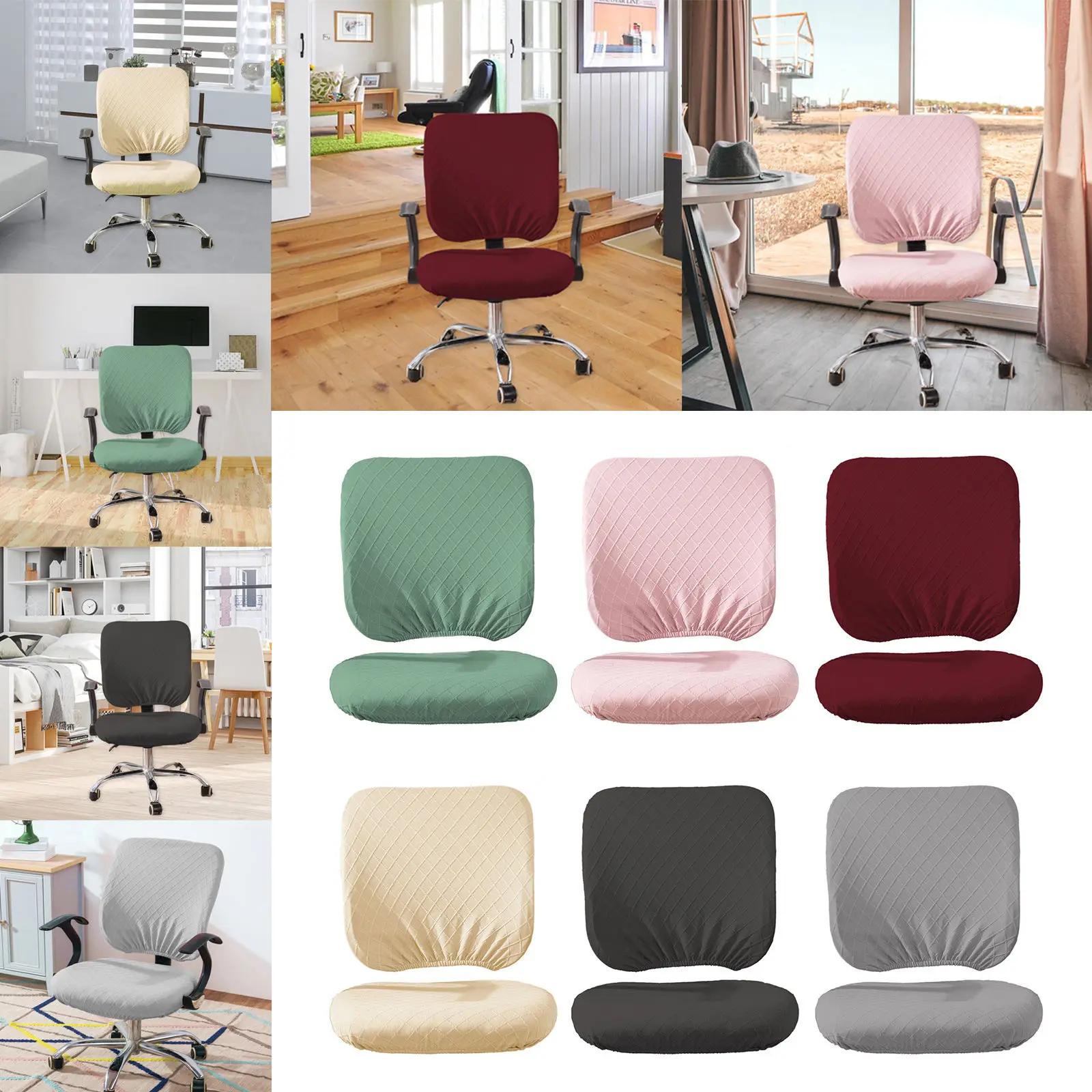Office Seat Covers Polyester Universal Anti-Dust Stretch 2x Removable Washable Chair Protector 
Office Seat Covers Polyester Universal Anti-Dust Stretch 2x Removable Washable Chair Protector