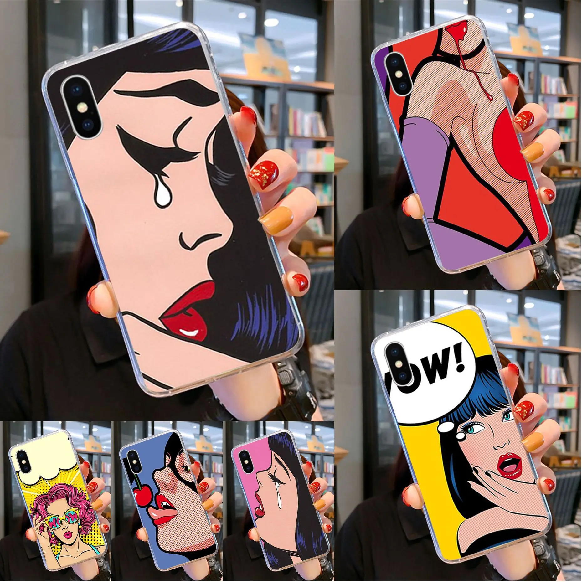 Pop art comic DIY роскошный высококачественный чехол для телефона iPhone 11 pro XS MAX 8 7 6 6S Plus X 5