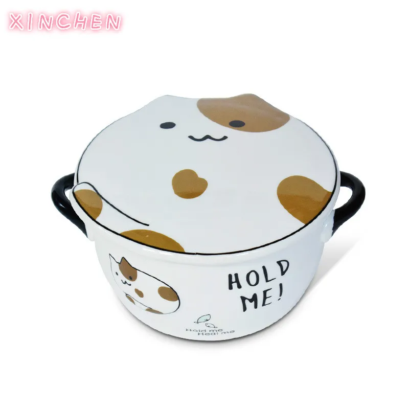 Creative ceramic cute convenient noodle bowl Instant noodle Bowl Student dormitory lunch box Japanese cutlery ear Japanese style
Creative ceramic cute convenient noodle bowl Instant noodle Bowl Student dormitory lunch box Japanese cutlery ear Japanese style