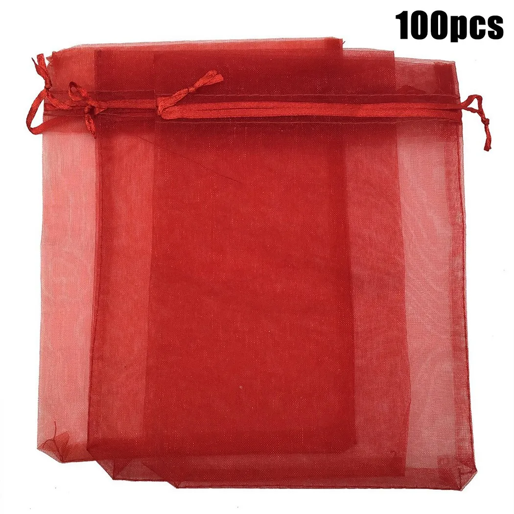 100pcs Organza Gift Bag Jewelry Tulle Drawstring Bag For Christmas Wedding Party Candy Chocolate Packaging Pouches
100pcs Organza Gift Bag Jewelry Tulle Drawstring Bag For Christmas Wedding Party Candy Chocolate Packaging Pouches