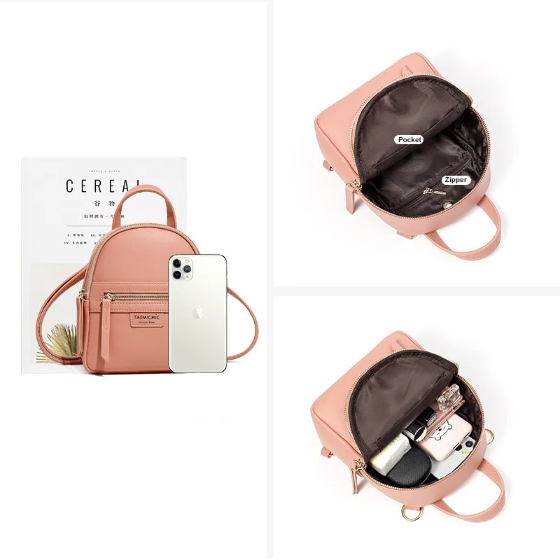 2021 Brand Designer Fashion Small Backpack Women pu Leather Ladies Bagpack Stylish Backpacks Female High Quality Mini Mochila 
2021 Brand Designer Fashion Small Backpack Women pu Leather Ladies Bagpack Stylish Backpacks Female High Quality Mini Mochila