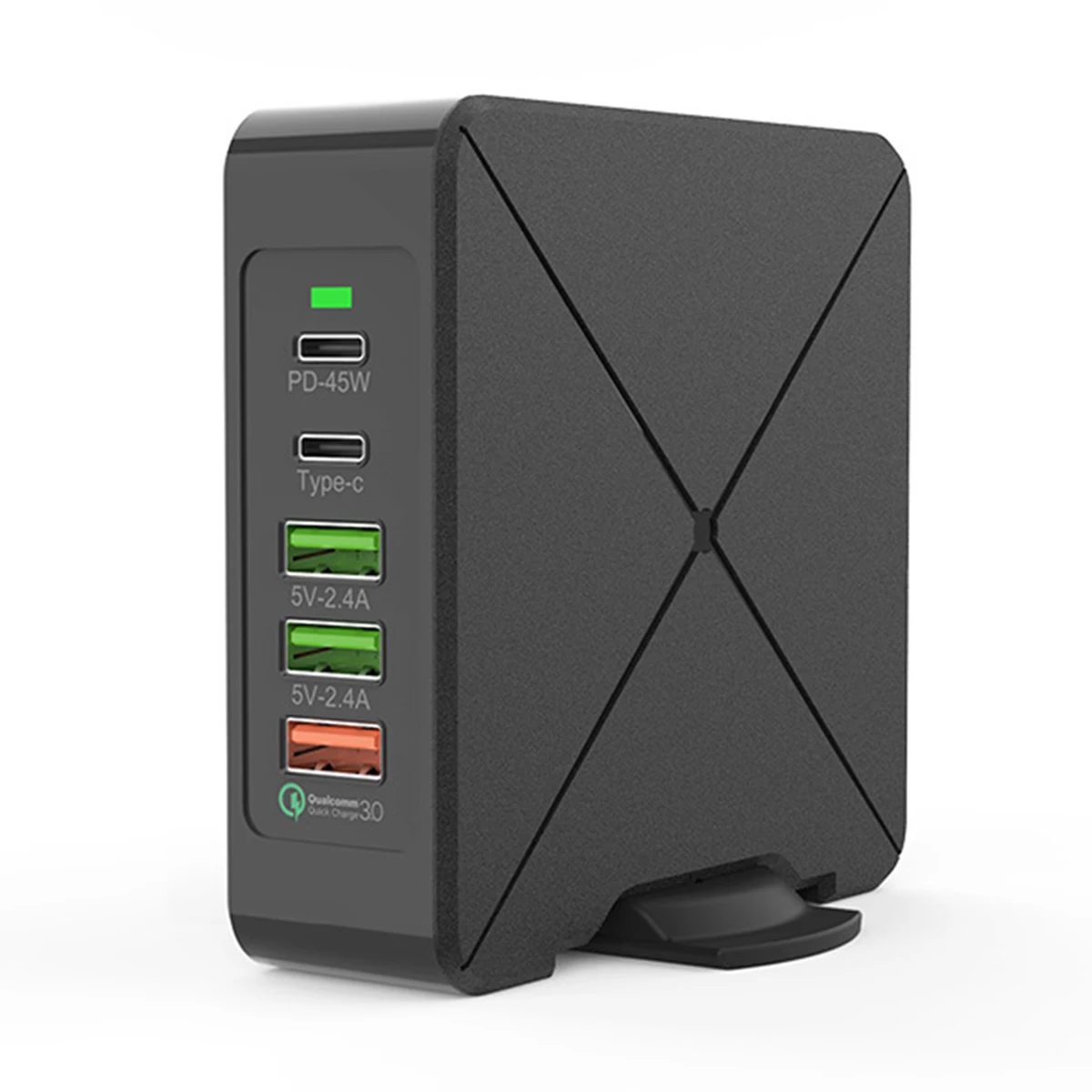 2-IN-1 Wireless Charger 5-port Fast Charging Station PD Type-C USB Charger - US Plug
2-IN-1 Wireless Charger 5-port Fast Charging Station PD Type-C USB Charger - US Plug