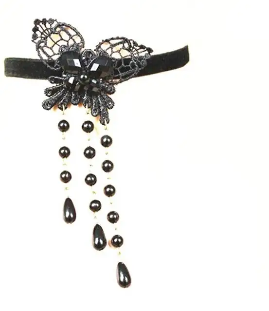 Lace Butterfly Chokers Necklace Tassels Jewelry Accessories For Girls Cosplay Party Hallowmas Black
Lace Butterfly Chokers Necklace Tassels Jewelry Accessories For Girls Cosplay Party Hallowmas Black