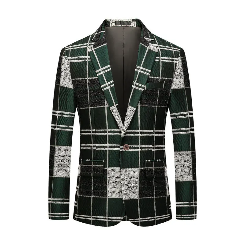 Men's blazer fashion plaid suit jacket men's business casual suit jacket plus size M-6XL man blazer пиджак мужской
Men's blazer fashion plaid suit jacket men's business casual suit jacket plus size M-6XL man blazer пиджак мужской