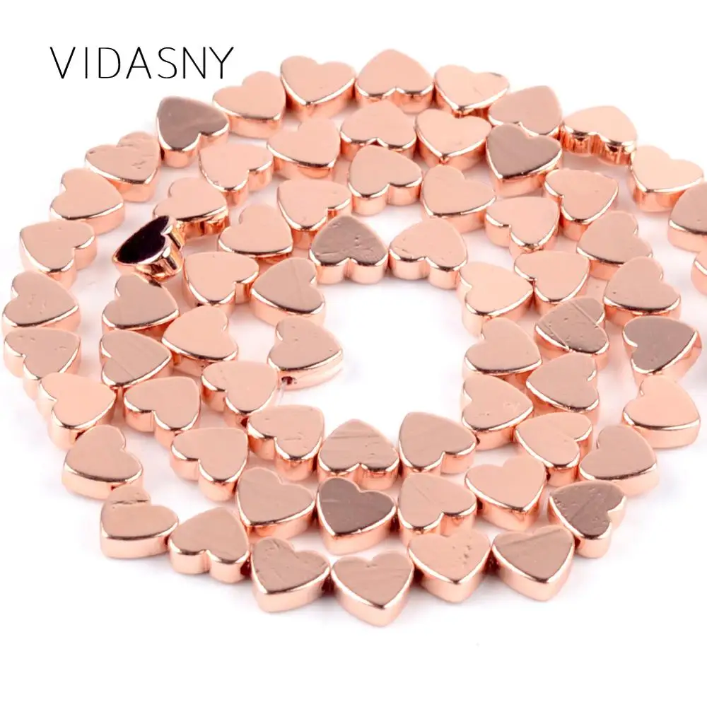 Natural Stone Rose Gold Heart Hematite Beads For Needlework Jewelry Making 6 8mm Spacer Loose Beads Diy Necklace Bracelet 15''
Natural Stone Rose Gold Heart Hematite Beads For Needlework Jewelry Making 6 8mm Spacer Loose Beads Diy Necklace Bracelet 15''