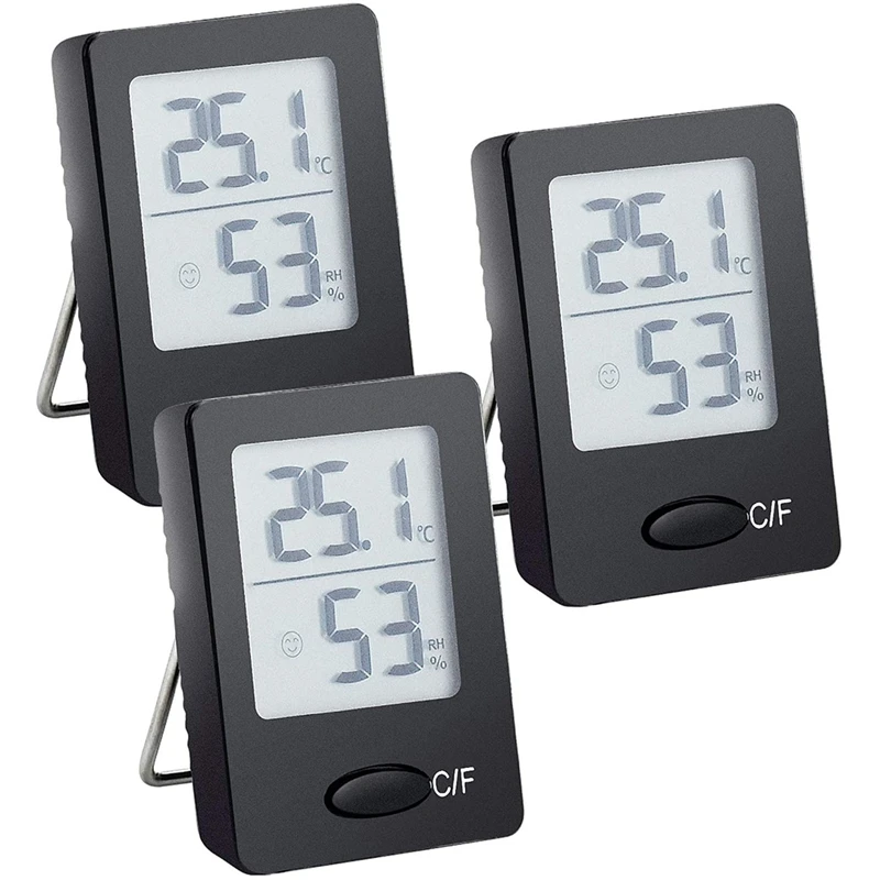 3Pcs Hygrometer Room Thermometer Mini Style Humidity Meter Hygrometer Digital Temperature Monitor and Humidity Meter
3Pcs Hygrometer Room Thermometer Mini Style Humidity Meter Hygrometer Digital Temperature Monitor and Humidity Meter