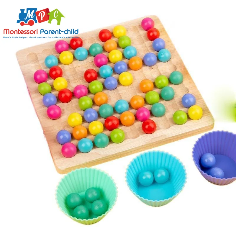 Montessori Baby Educational Early Education Toy Wooden Hand Brain Training Clip Bead Math Game Parent-child Interaction
Montessori Baby Educational Early Education Toy Wooden Hand Brain Training Clip Bead Math Game Parent-child Interaction