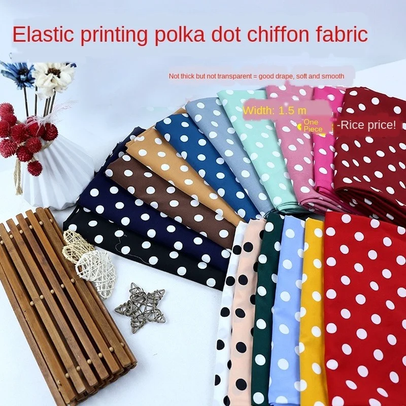 Width 59 " Printed Opaque Dot Chiffon Fabric By The Yard For Dress Decoration Material
Width 59 " Printed Opaque Dot Chiffon Fabric By The Yard For Dress Decoration Material