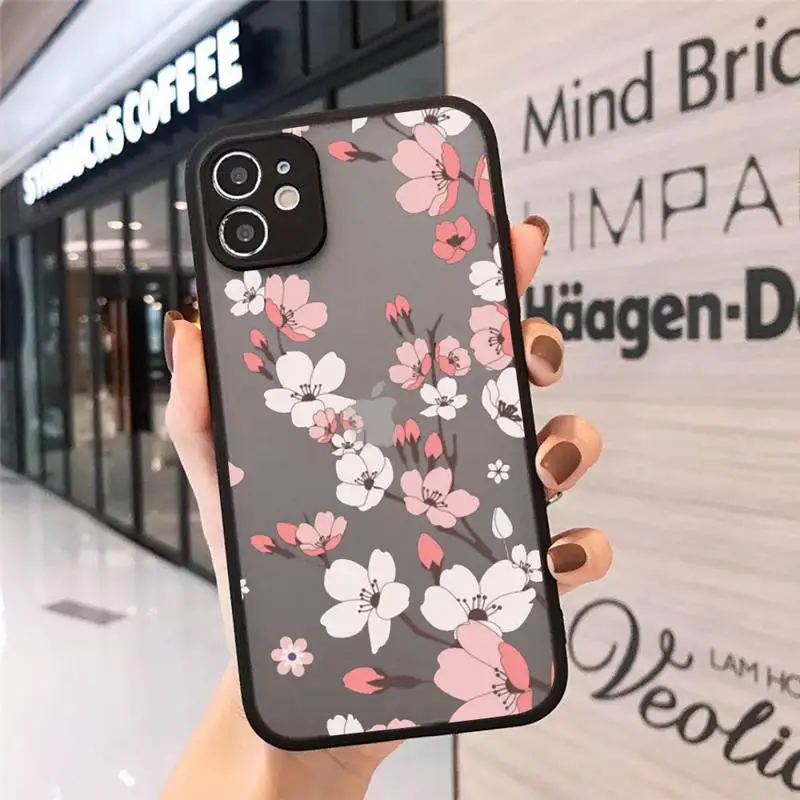 Aesthetics Pink Flower Phone Case Matte Transparent for iPhone 7 8 11 12 s mini pro X XS XR MAX Plus cover funda
Aesthetics Pink Flower Phone Case Matte Transparent for iPhone 7 8 11 12 s mini pro X XS XR MAX Plus cover funda